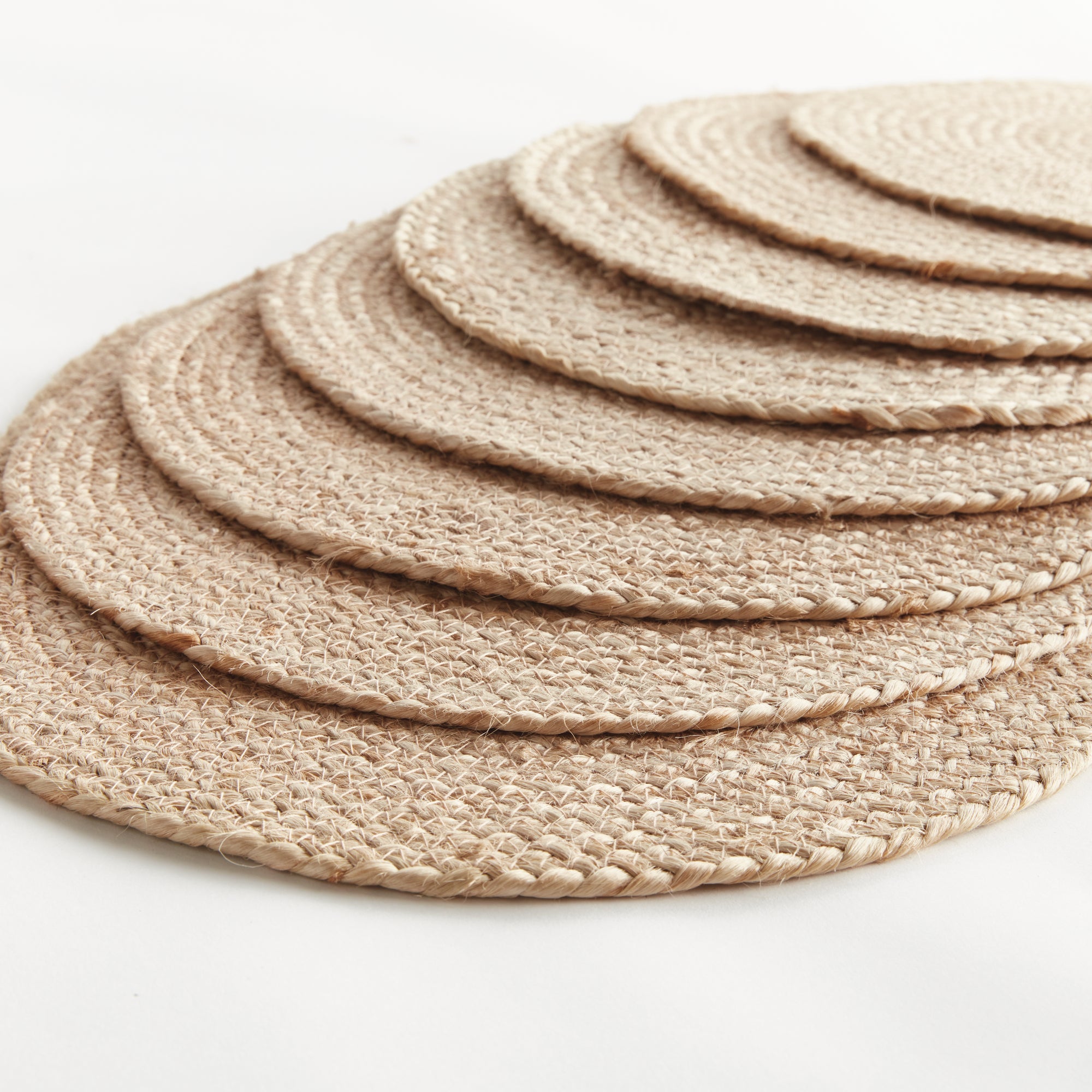 Jute Coil Oval Placemats, Set Of 8 - View 2