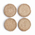 Jute Coasters, Set Of 4
