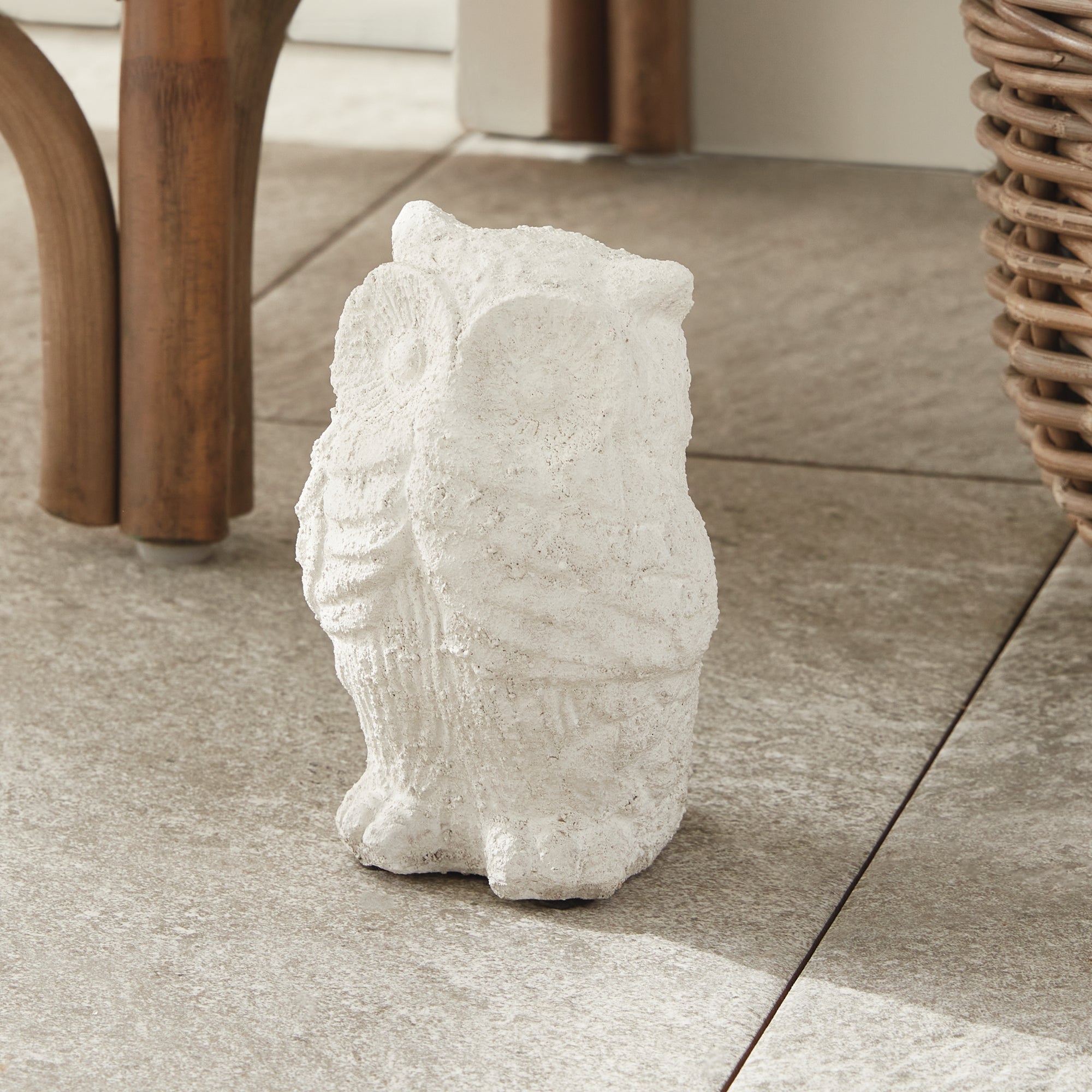 WEATHERED GARDEN OWL - view 5