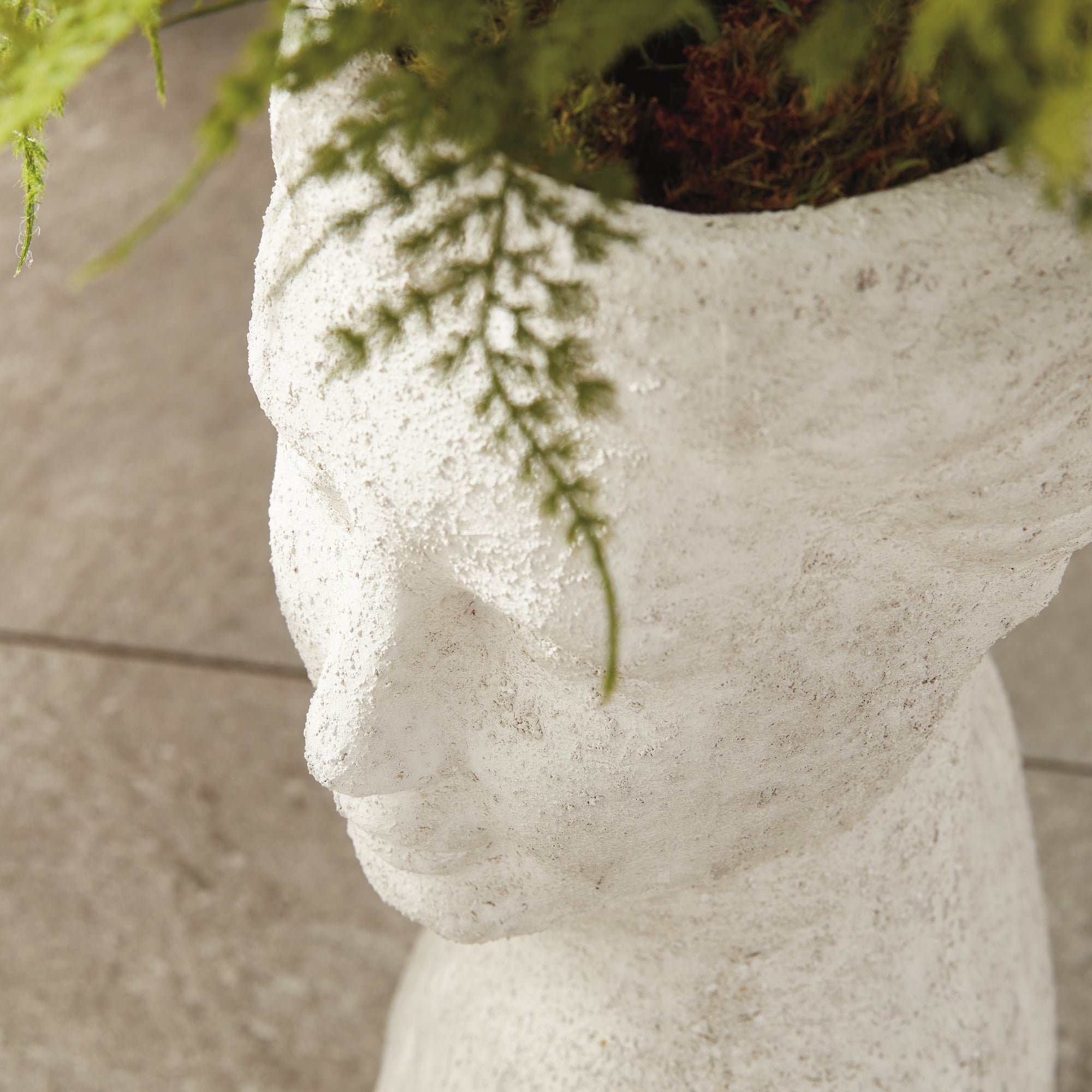 WEATHERED GARDEN FEMALE BUST PLANTER - view 10