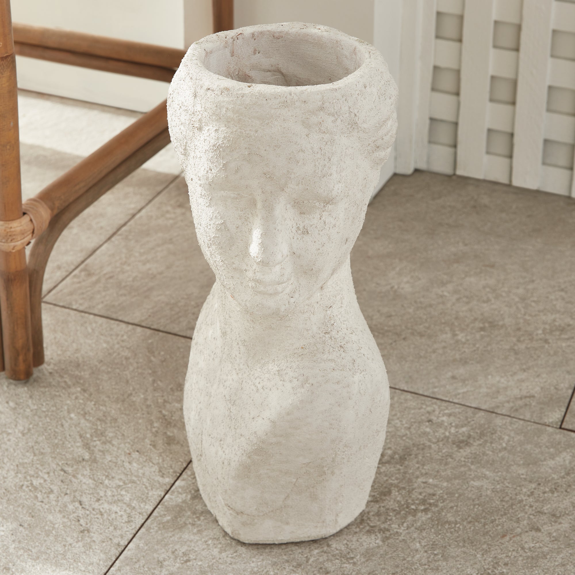 WEATHERED GARDEN FEMALE BUST PLANTER - view 11
