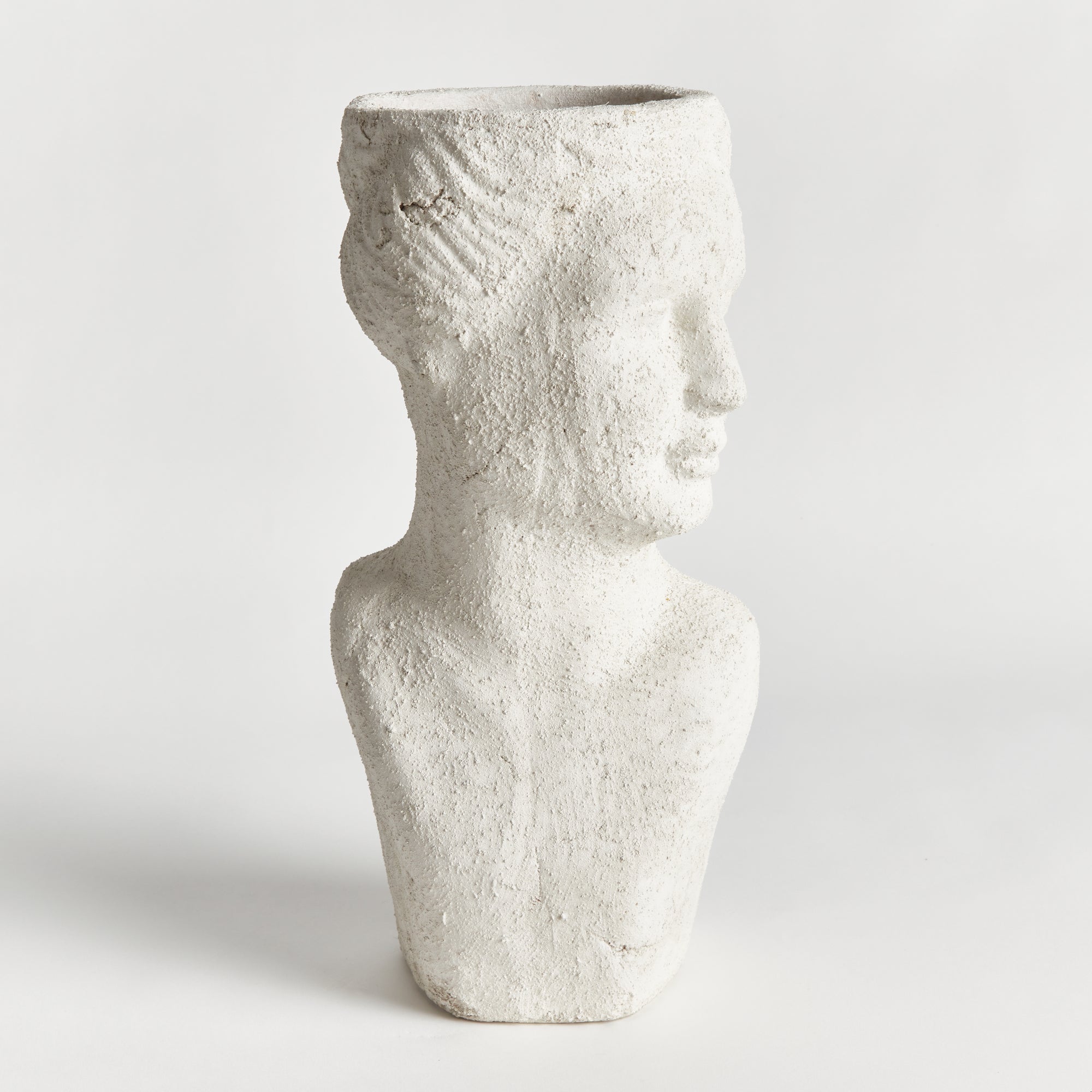 WEATHERED GARDEN FEMALE BUST PLANTER - view 3