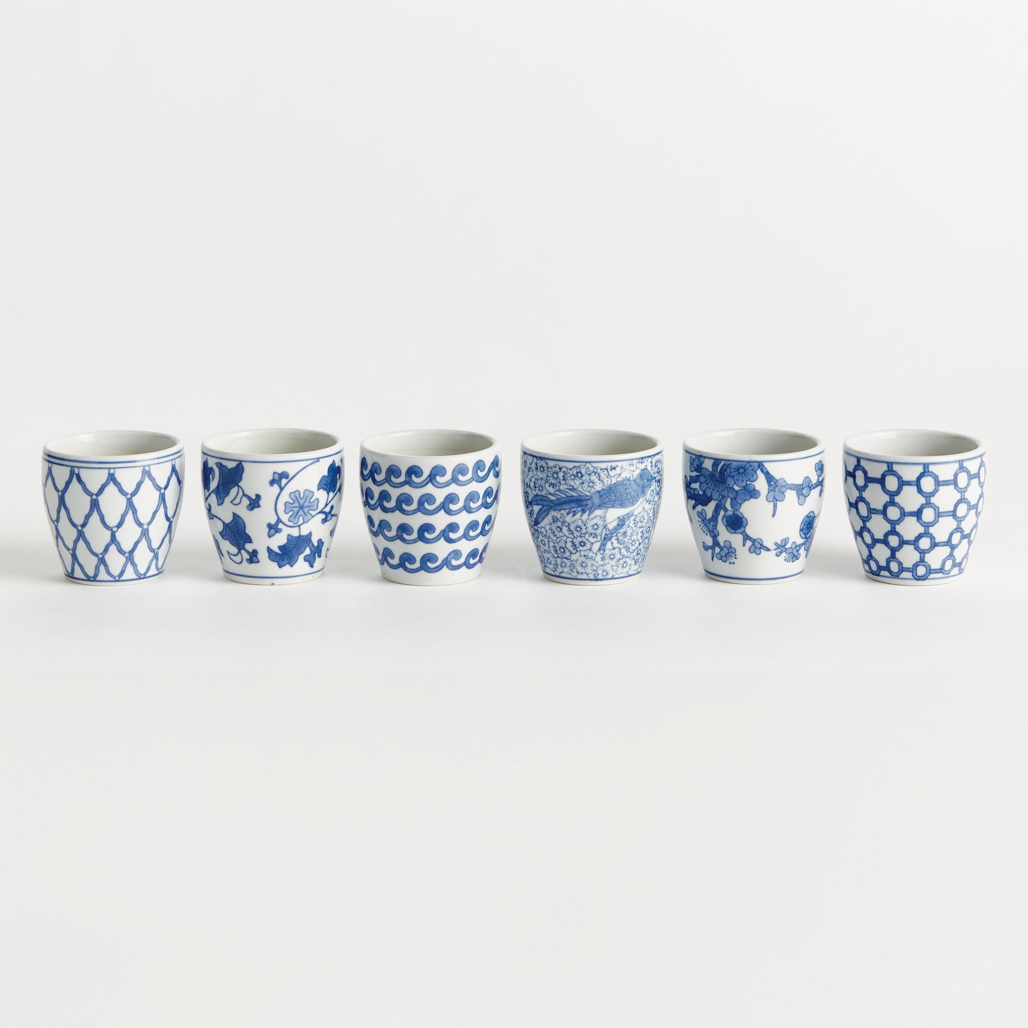 Barclay Butera Dynasty Mini Flower Pots, Set Of 6 - View 2