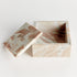 Jaqueline Marble Square Lidded Box Wide - View 4