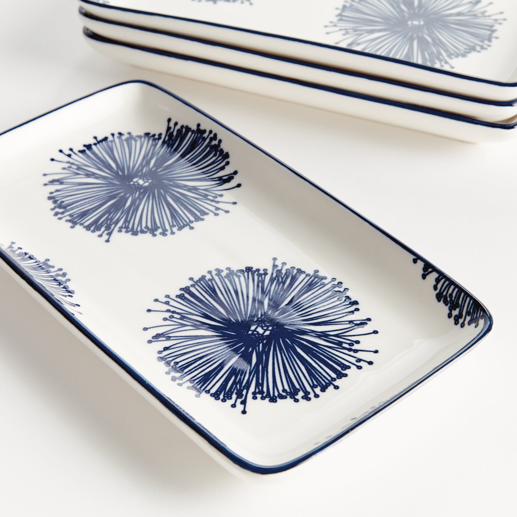 STRIA STARBURST 8" TRAYS, SET OF 4 - view 4