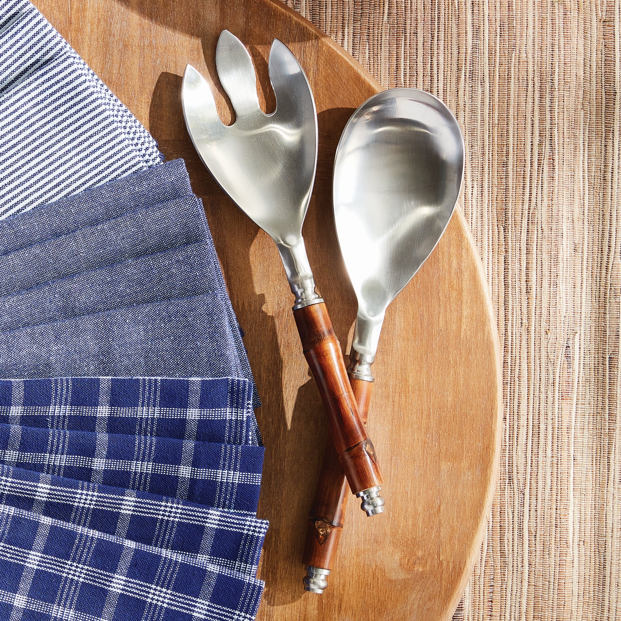 BARCLAY BUTERA KEYSTONE SALAD SERVERS, SET OF 2 - view 5
