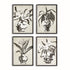 Chinoiserie Noir Prints, Set Of 4