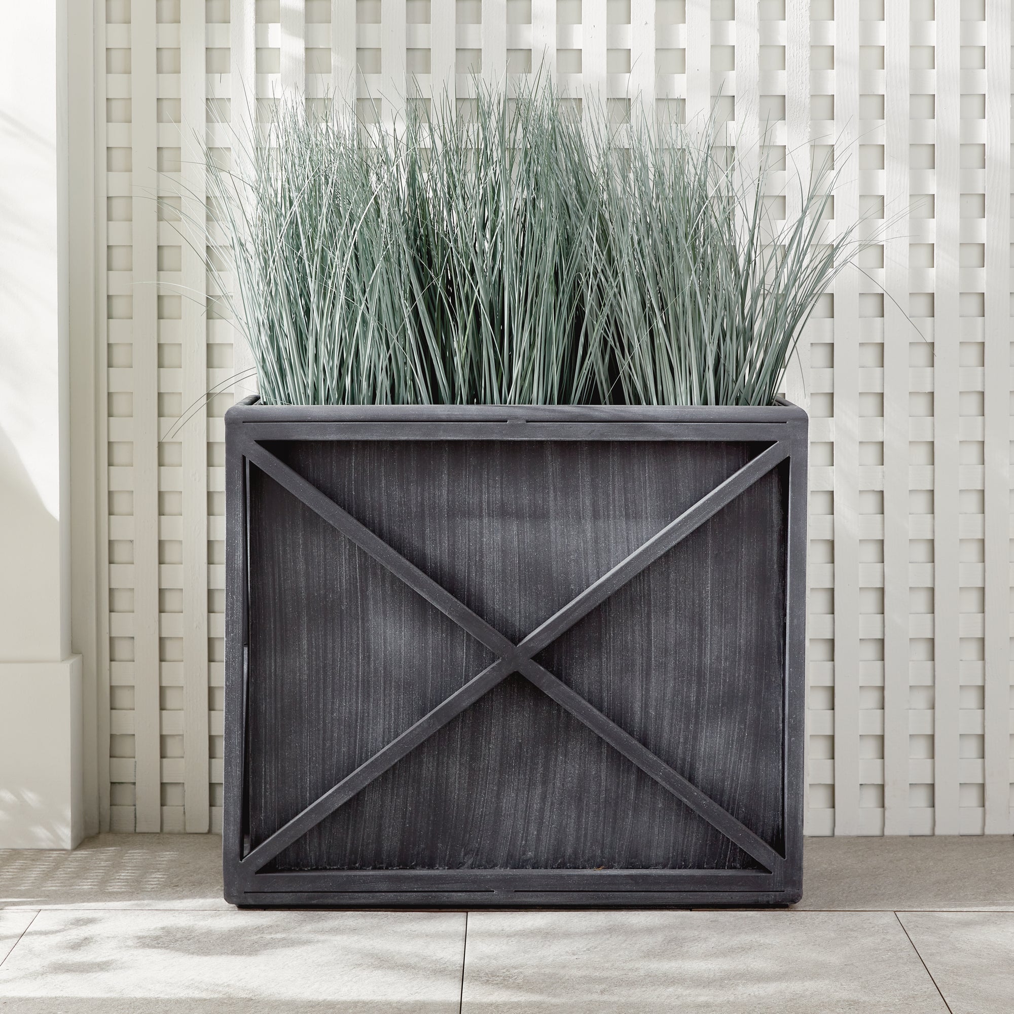 TERRAZZA TALL RECTANGULAR PLANTER - view 2