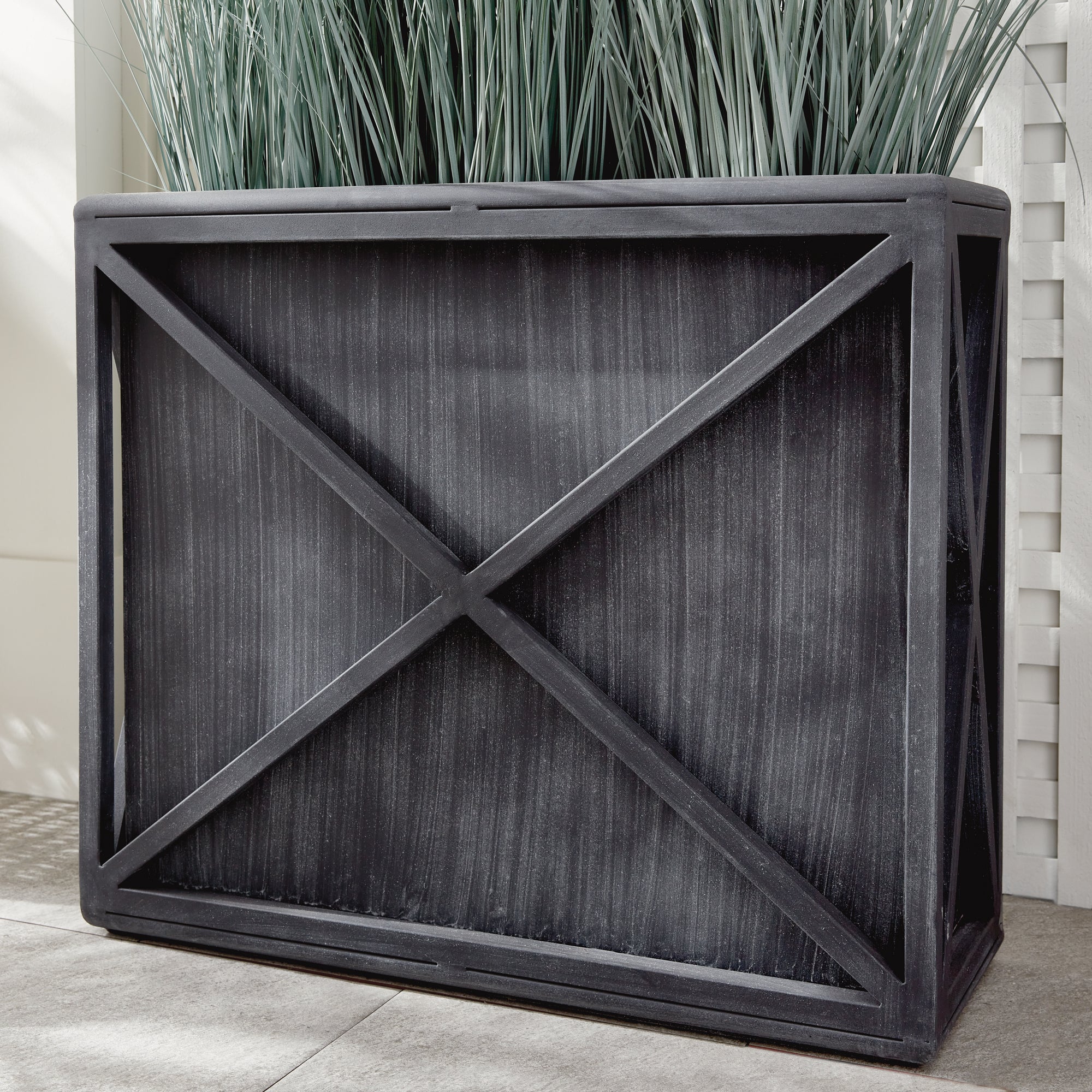 TERRAZZA TALL RECTANGULAR PLANTER - view 3