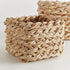 ABACA FRENCH BRAID STORAGE BASKETS SQUARE, SET OF 2 - view 2