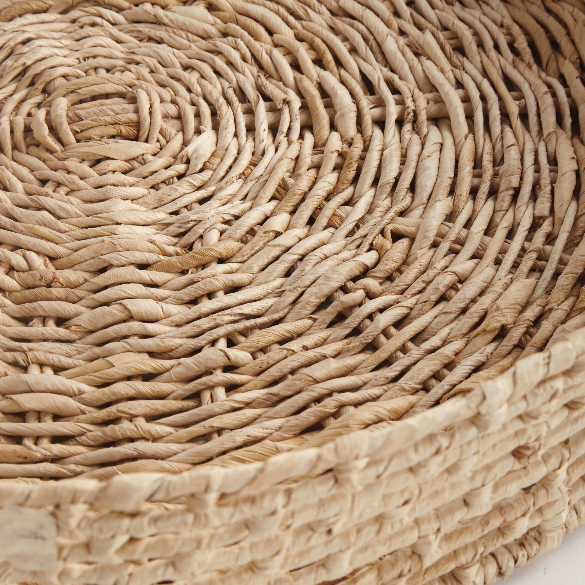 JULIET ABACA ROUND TRAYS, SET OF 2 - view 5