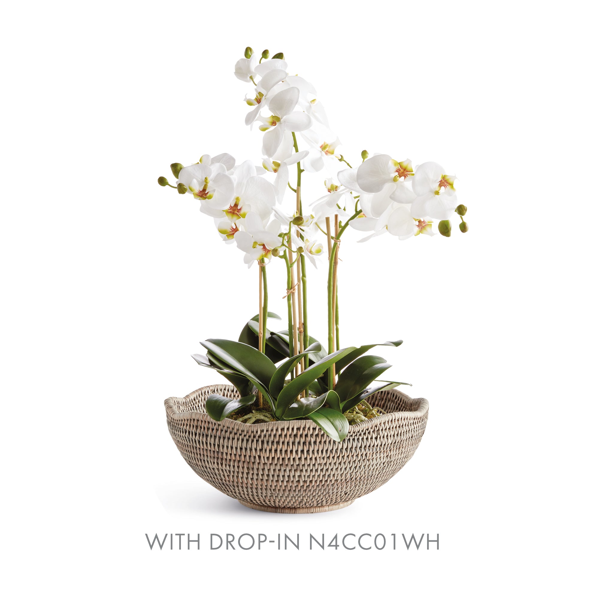 BURMA RATTAN SCALLOPED EDGE BOWL - view 7
