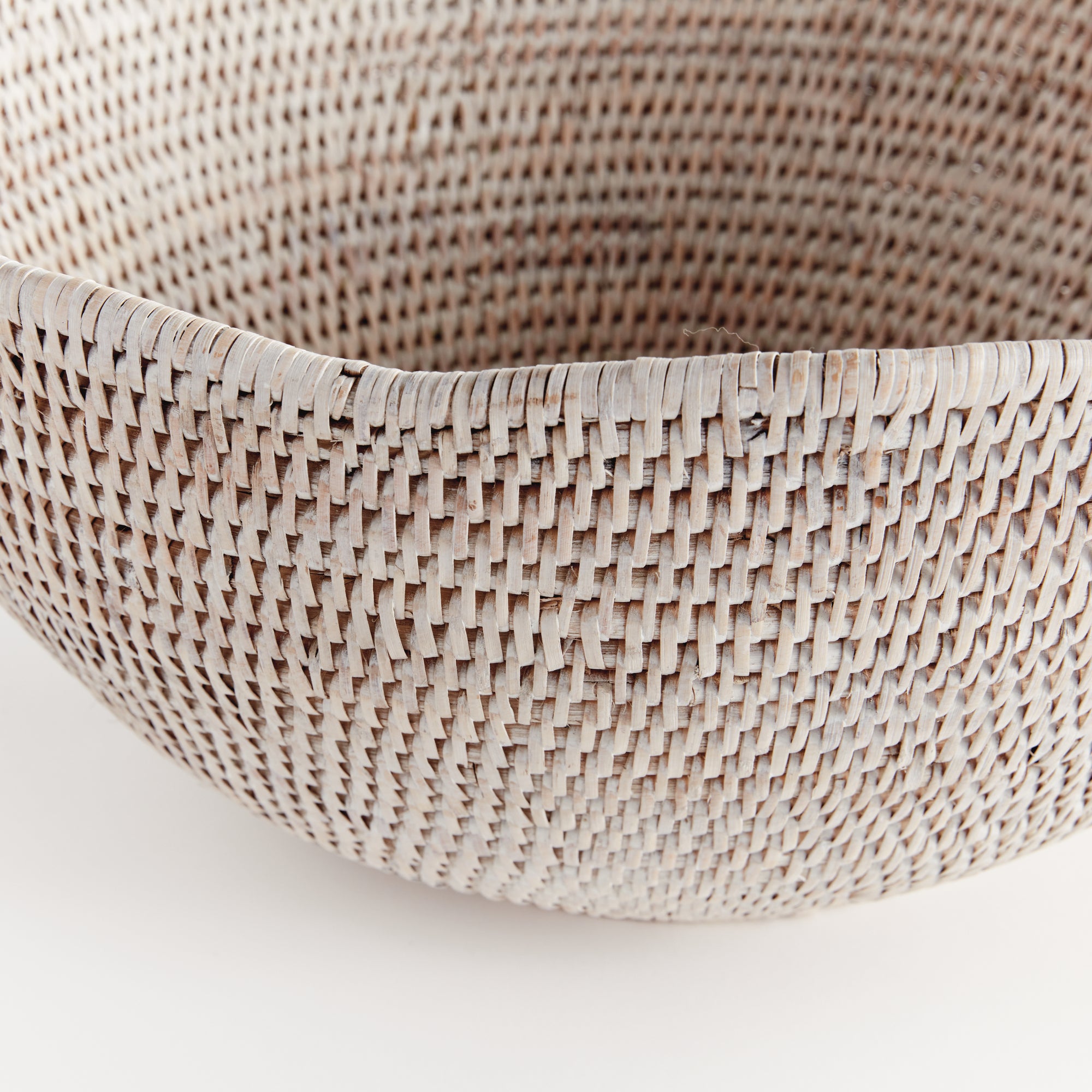 Burma Rattan Scalloped Edge Bowl Large - View 3