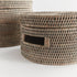 Burma Rattan Round Lidded Boxes, Set Of 2 - View 4