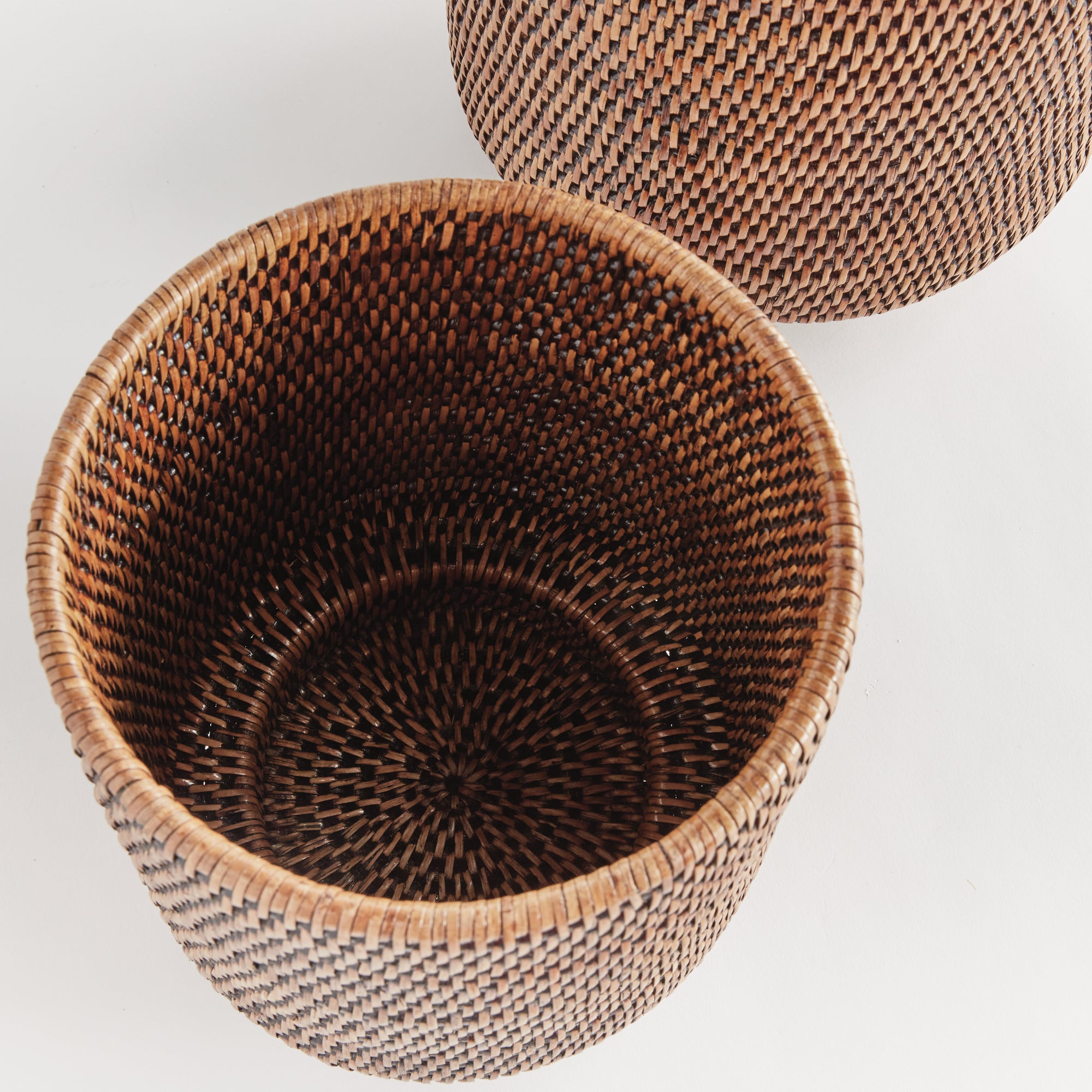 Burma Rattan Cachepots Large, Set Of 2 - View 3