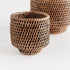 BURMA RATTAN CACHEPOTS SMALL, SET OF 2 - view 2