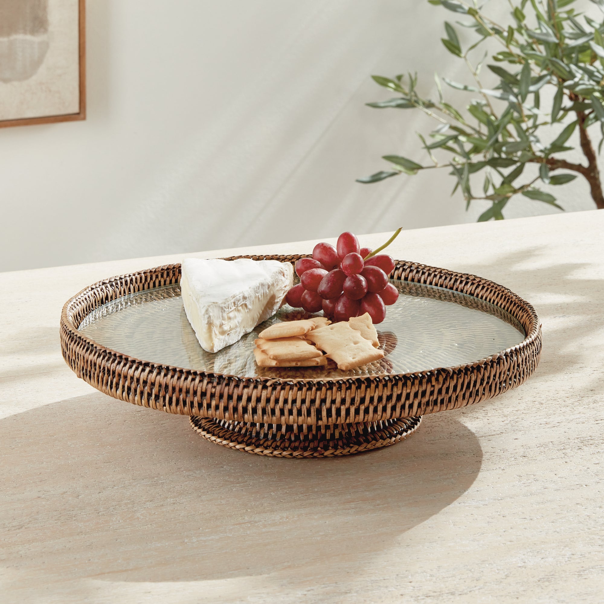 Burma Rattan Serving Stand - View 5