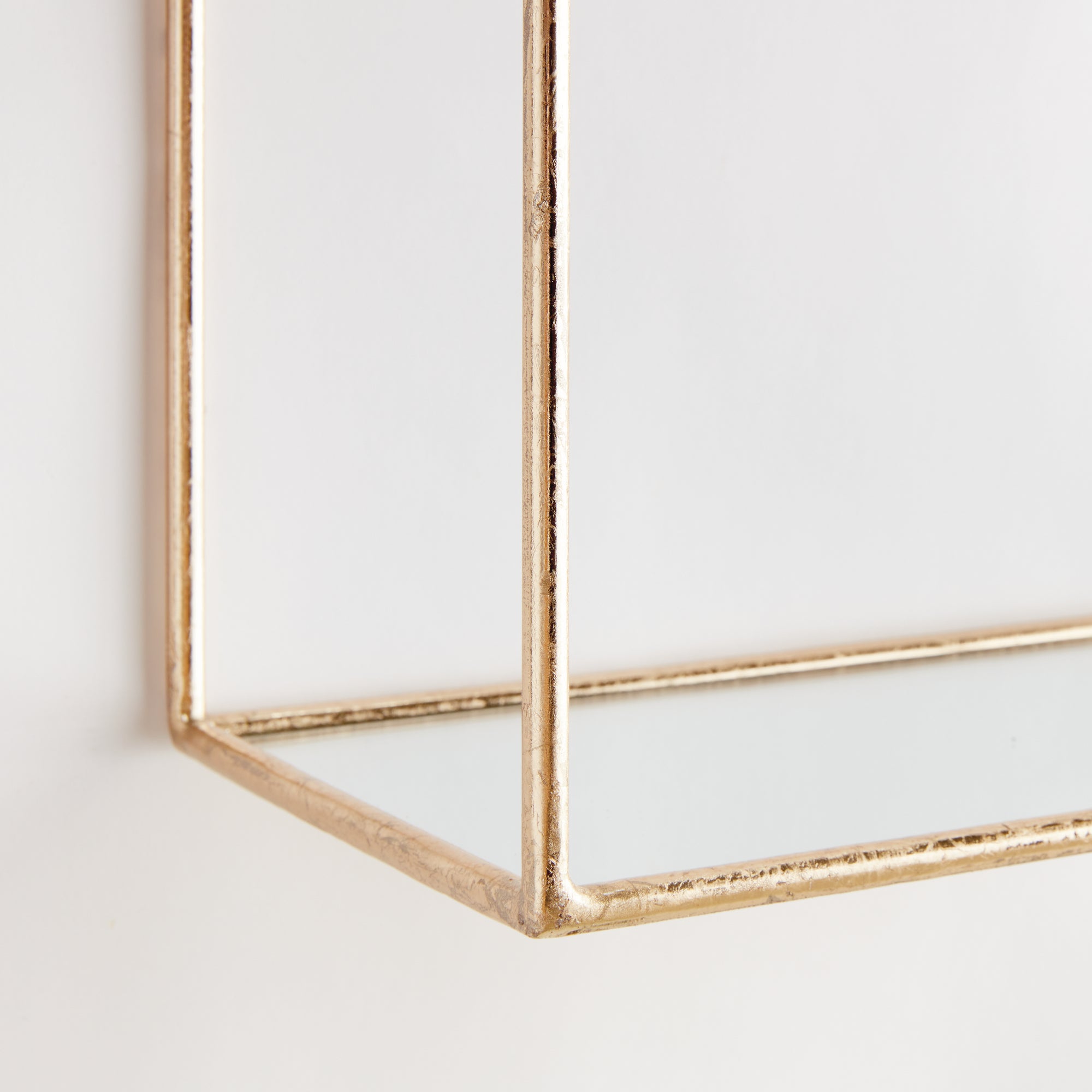 ABBEY MIRRORED WALL SHELVES, SET OF 2 - view 2