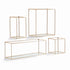 DUNCAN MIRRORED WALL SHELVES, SET OF 4