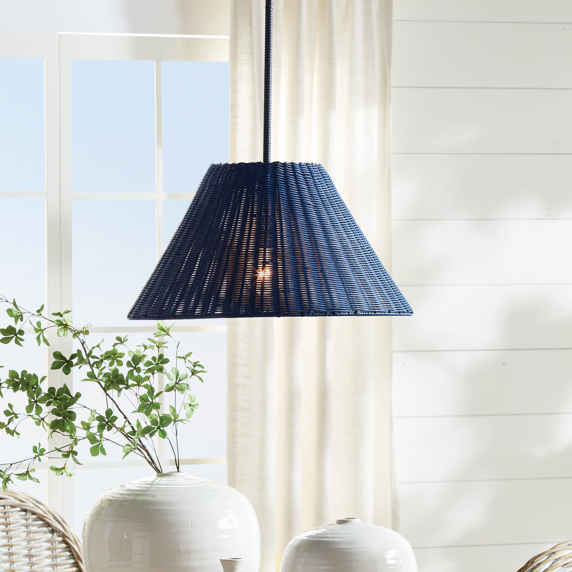 Tristan Rattan Pendant - View 5