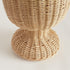 MYRA RATTAN SCALLOPED EDGE FOOTED URN - view 2