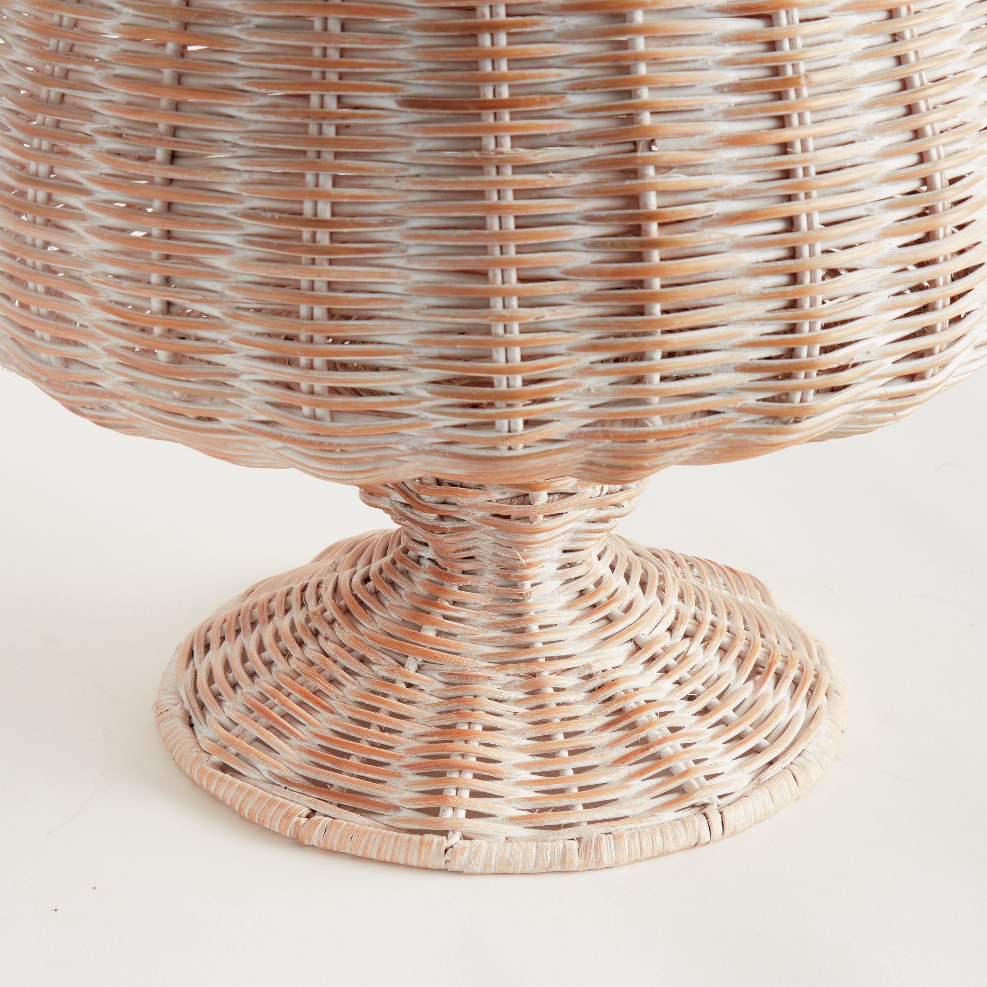 Chesapeake Rattan Footed Urn Wide - View 3