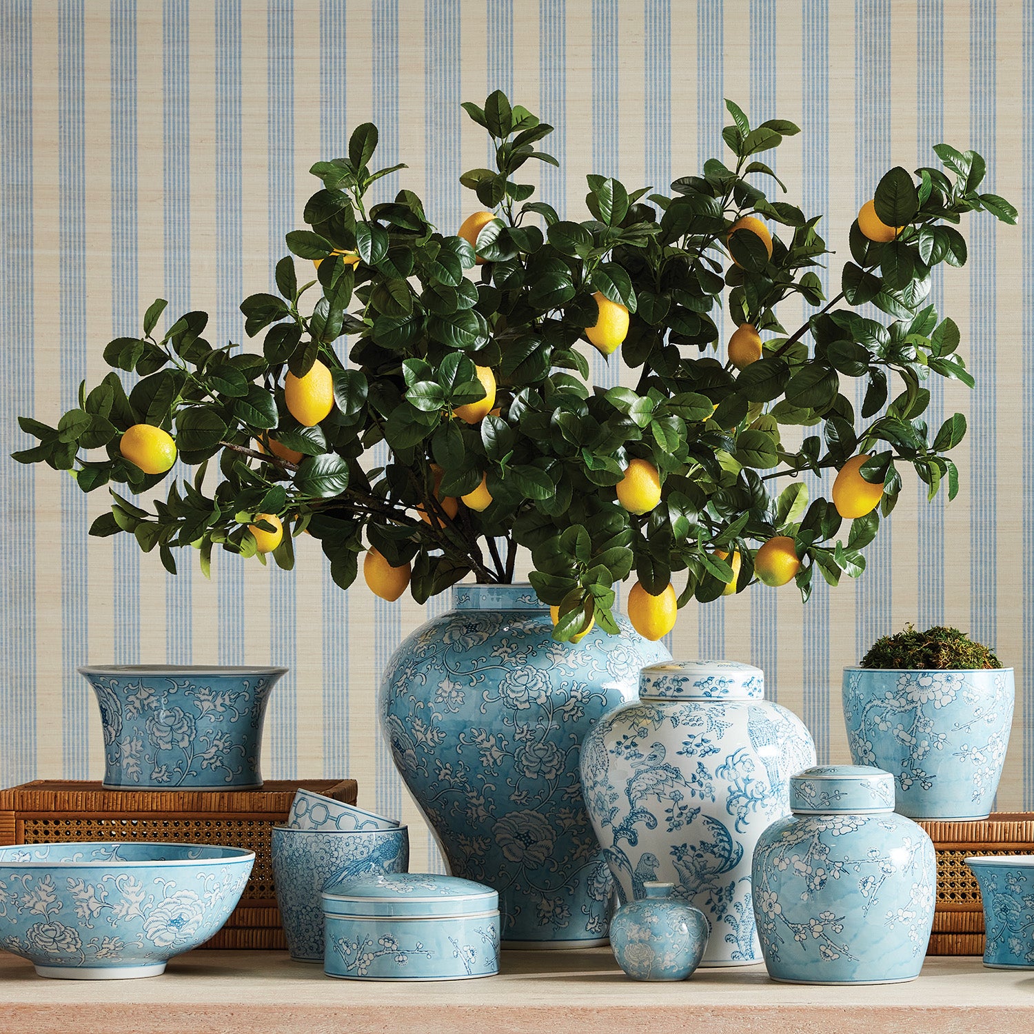 FAUX LEMON STEMS 31", SET OF 4 - view 4