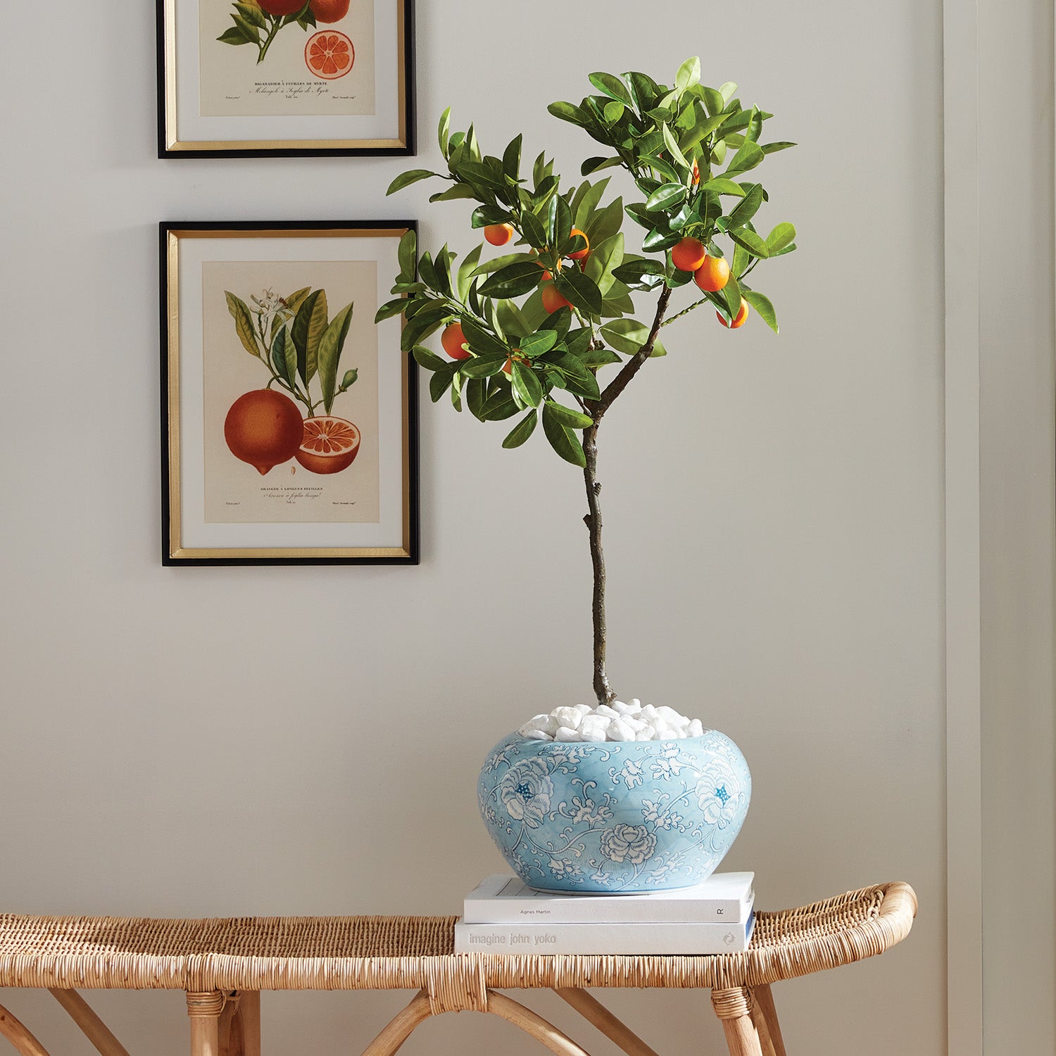 FAUX KUMQUAT TREE DROP-IN 33" - view 3