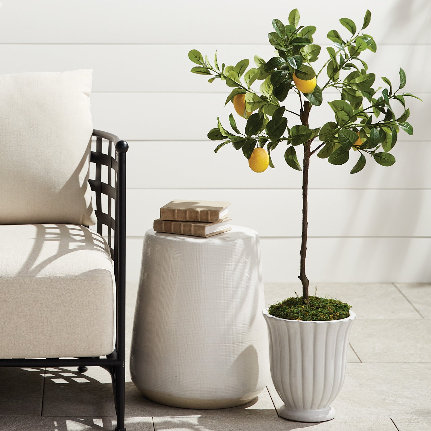 FAUX LEMON TREE DROP-IN 37" - view 3