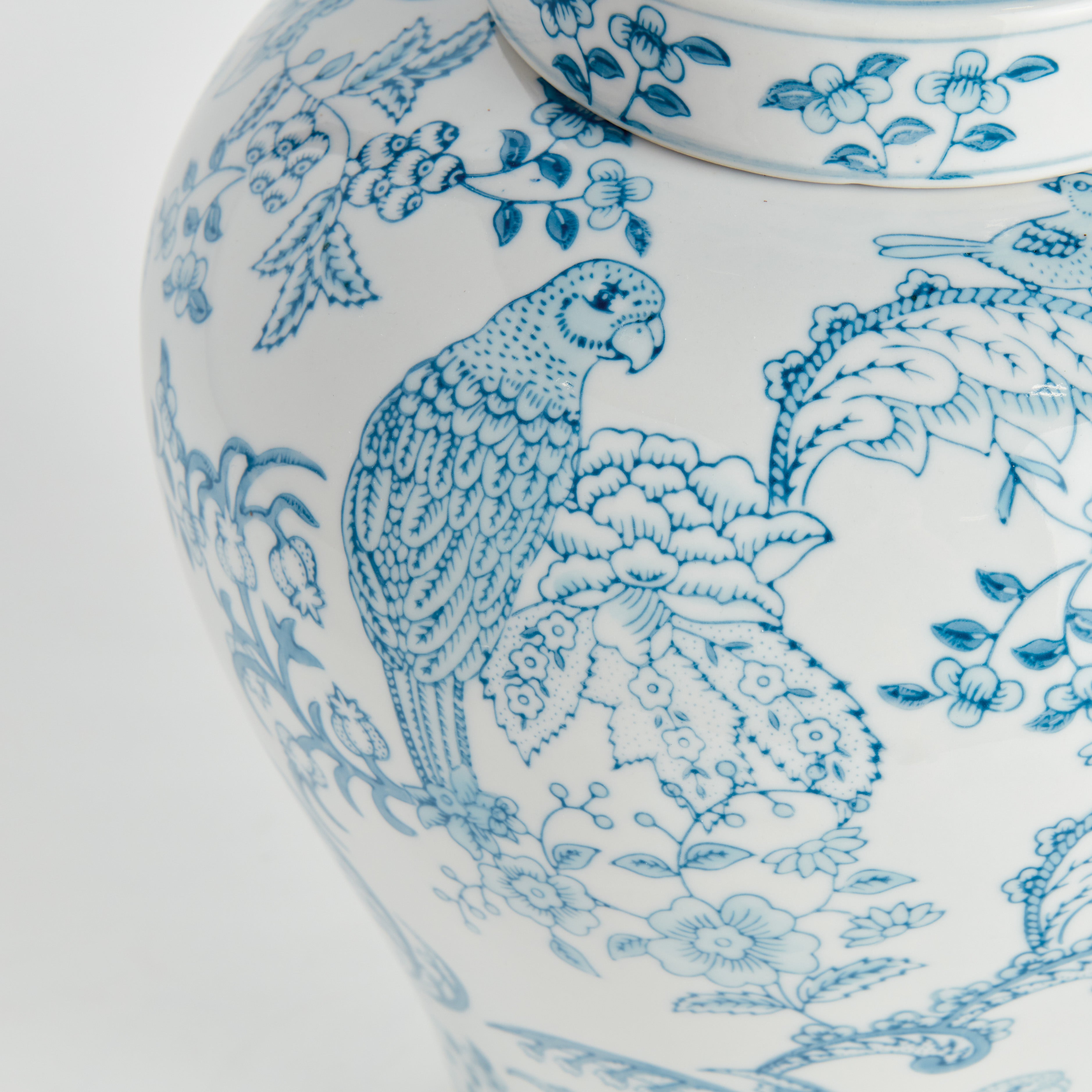 Monarch Parrot Ginger Jar - View 2
