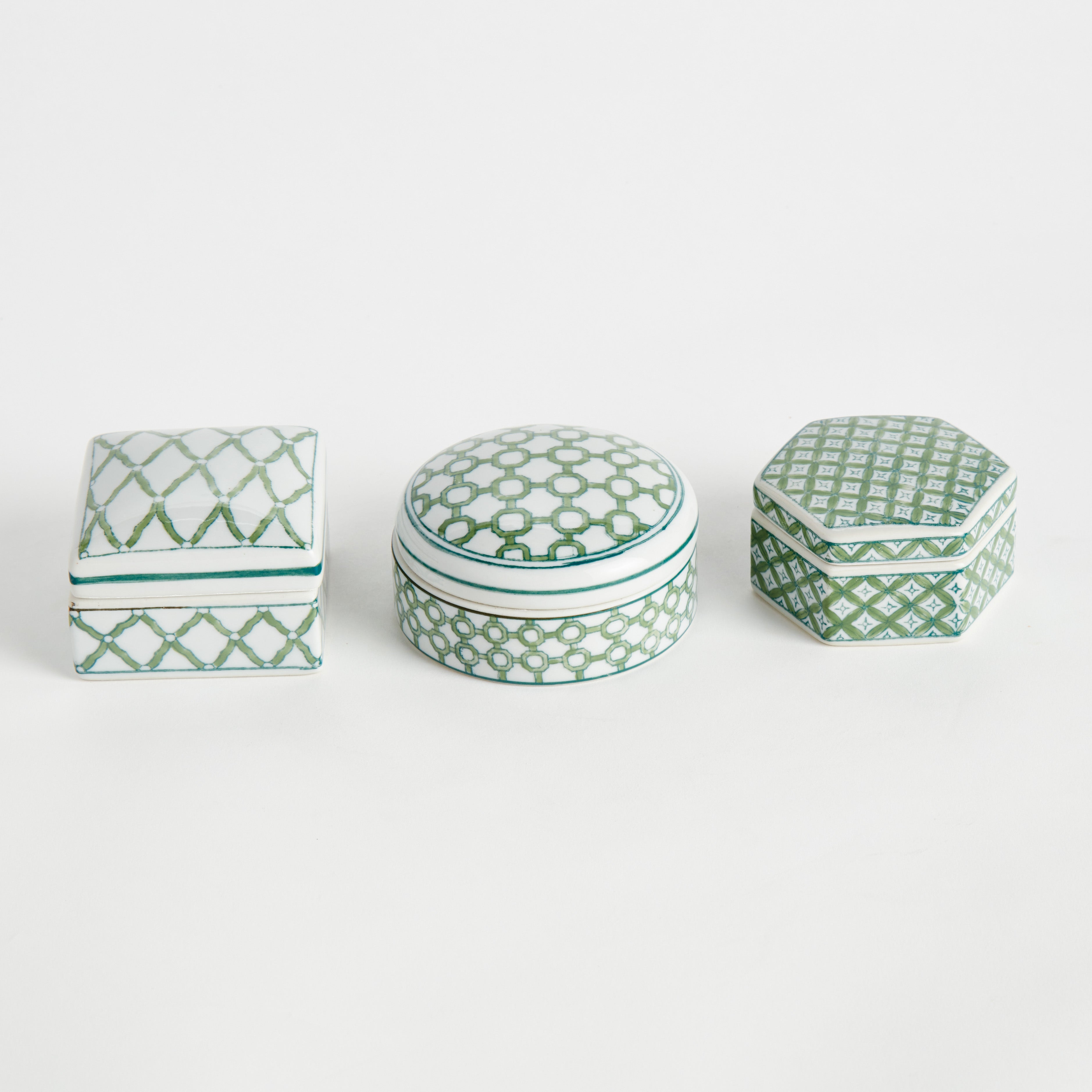 Imperial Lidded Boxes, Set Of 3 - View 4