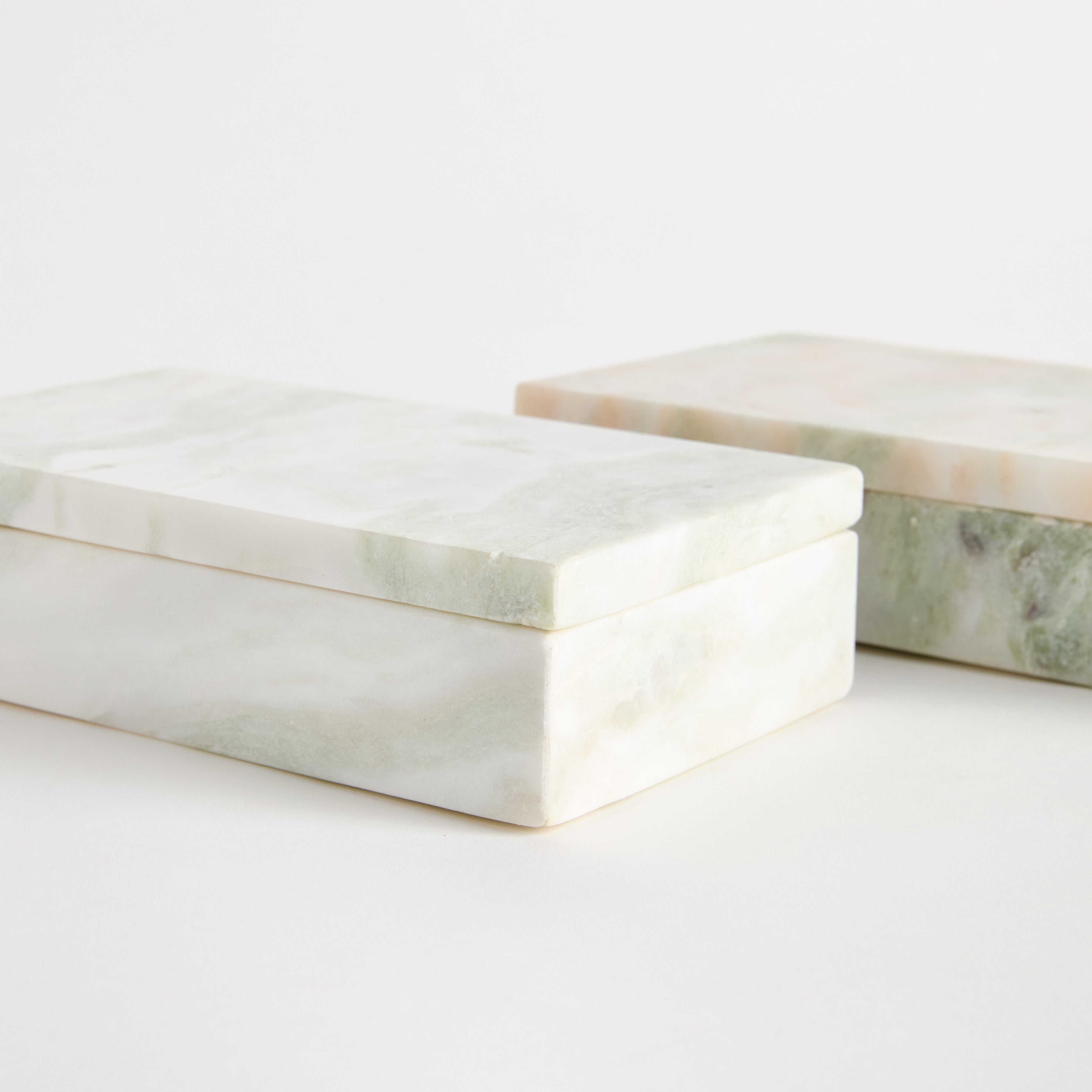JOHANNA MARBLE LIDDED BOXES, SET OF 2 - view 3