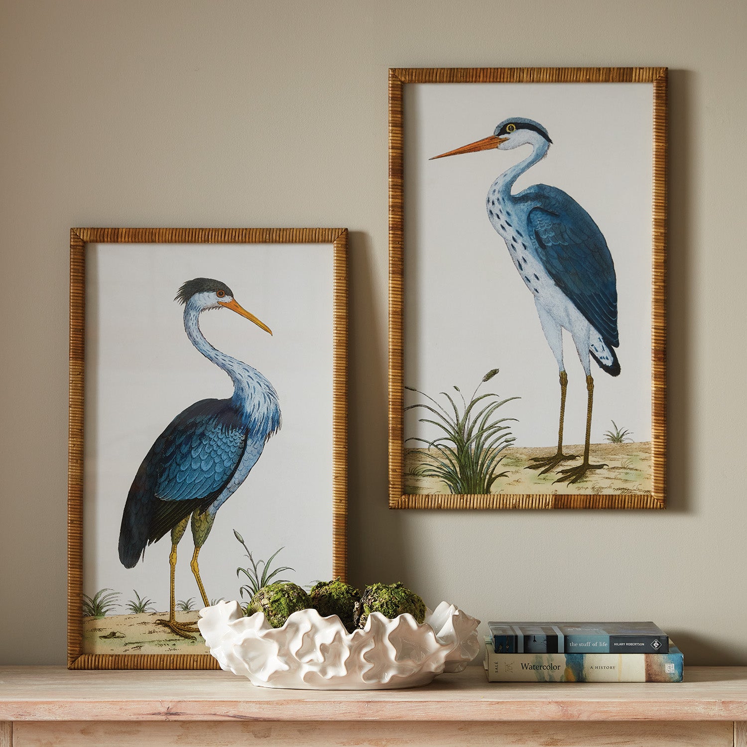 HANDSOME HERON PAIR PRINTS, SET OF 2 - view 3