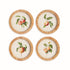 Peach Cuttings Round Petite Prints, Set Of 4