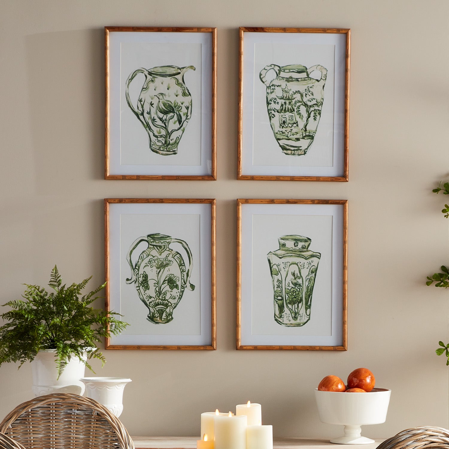 Chinoiserie Jar Prints, Set Of 4 - View 3