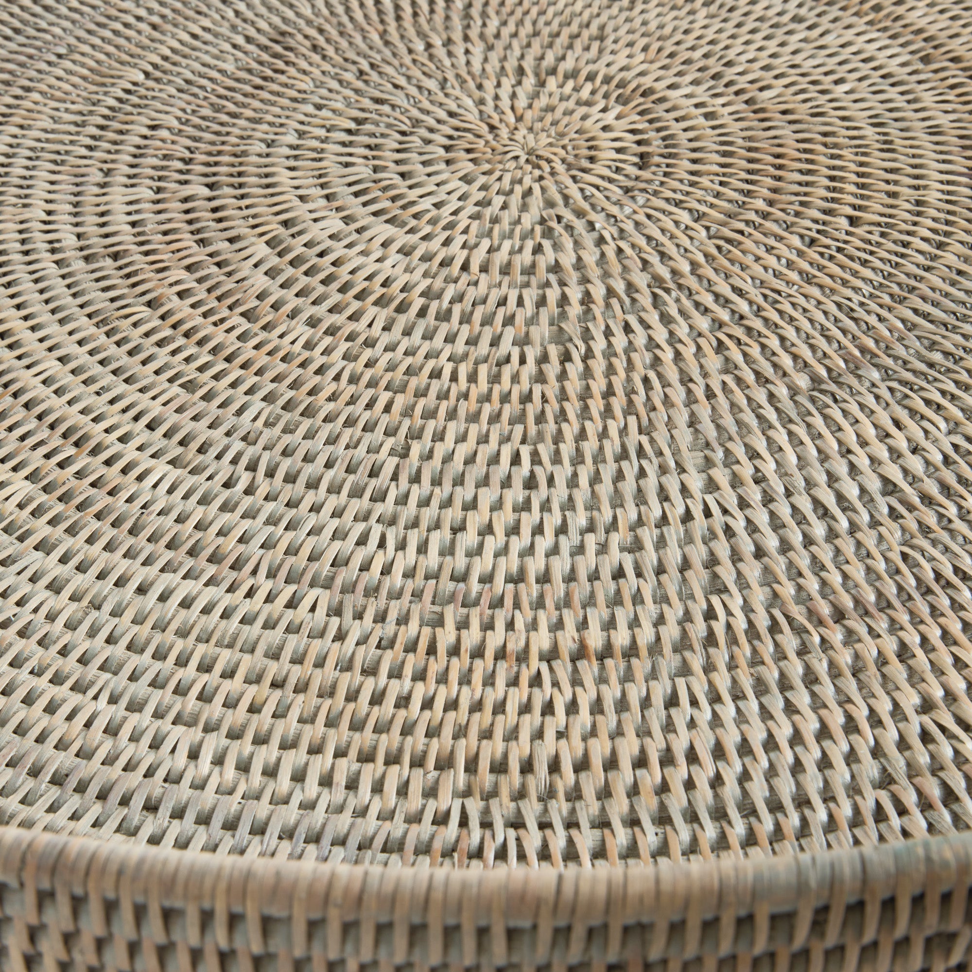Burma Rattan Round Ottoman Trays Lg St/2 - View 6