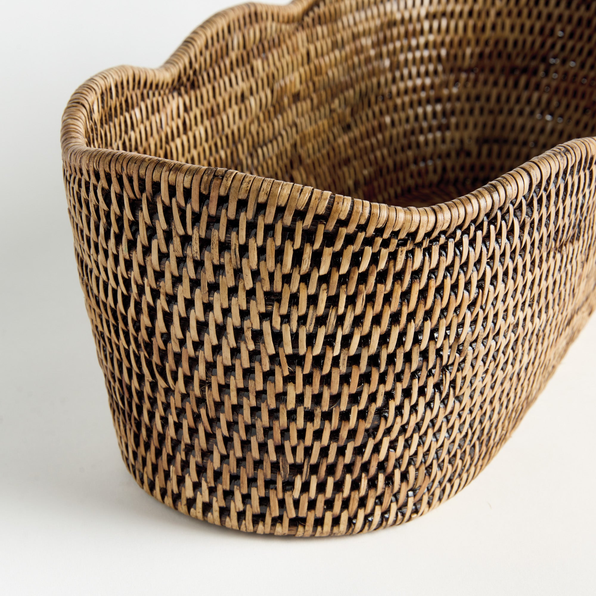 Burma Rattan Oval Cachepot - View 6