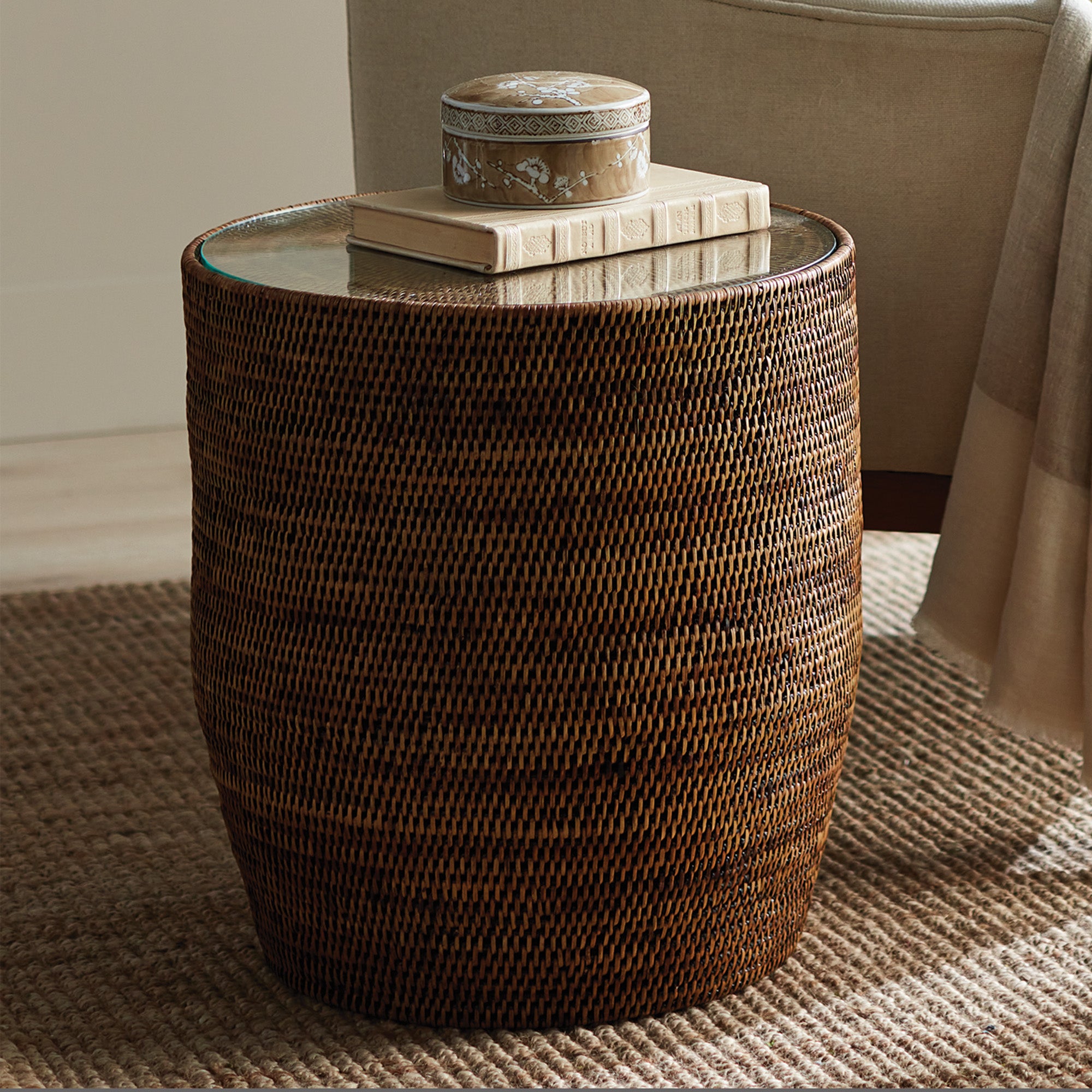 Burma Rattan Side Table - View 6