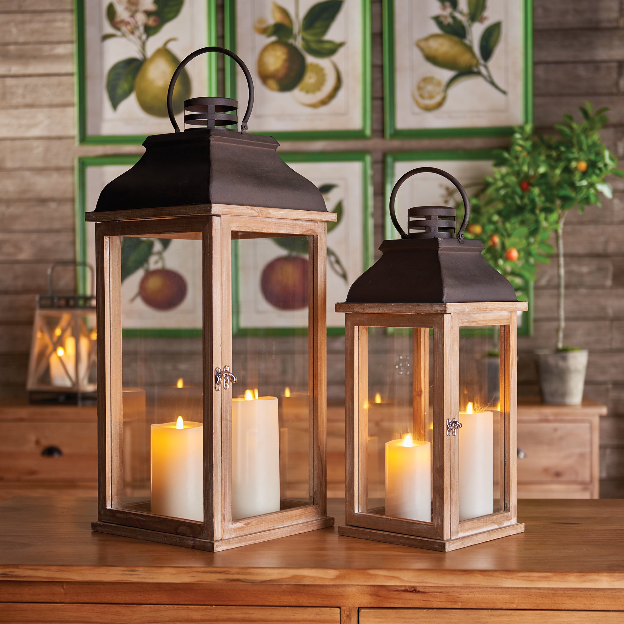 CARMEL LANTERNS, SET OF 2 - view 2