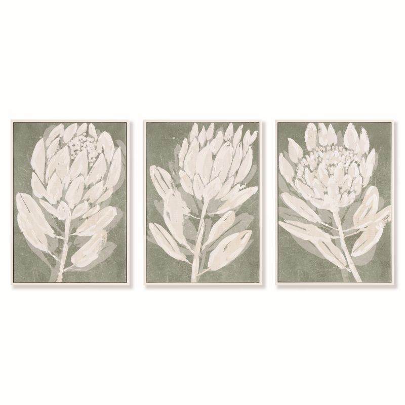 PROTEA TRIPTYCH HAND-EMBELL GICLEES SET OF 3 BY NAPA HOME & GARDEN - A. Dodson's