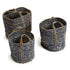 Denim Round Baskets, Set Of 3 - View 2