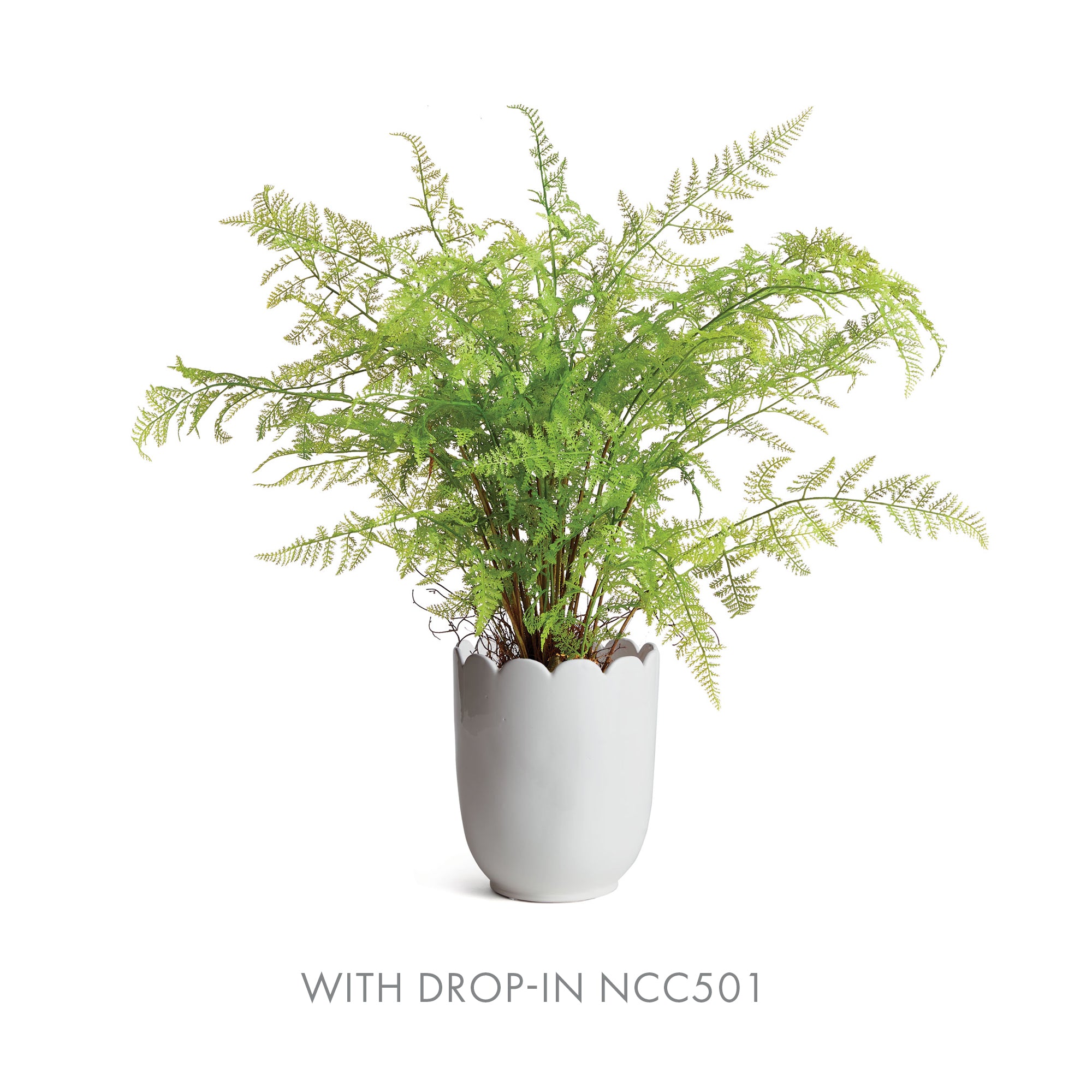 MIRABELLE SCALLOPED EDGE CACHEPOT - view 4