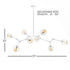 Daniella Globe Chandelier - View 2