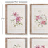 Pink Clematis Prints, Set Of 4 - View 2