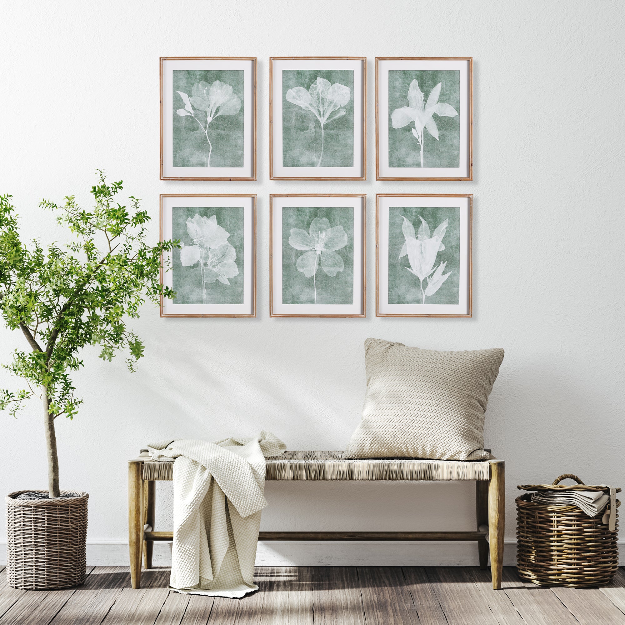 Translucent Floral Prints, Set Of 6 - View 4