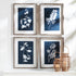 Cyano Botanical Leaf Study, Set Of 4 - View 3