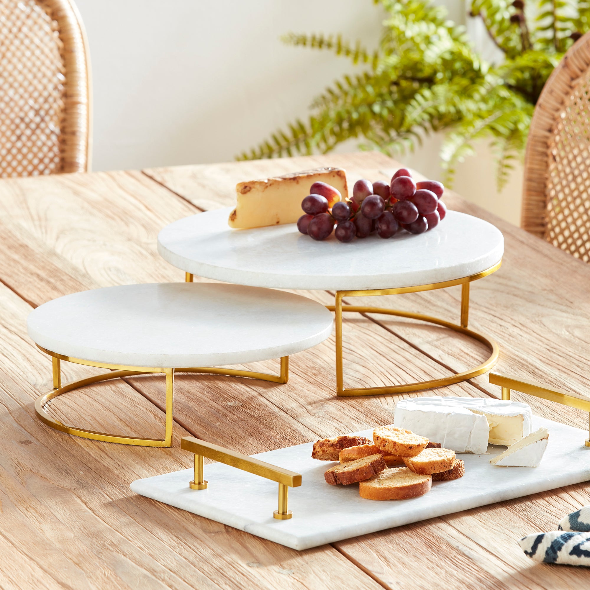 VIENNA SERVING STANDS, SET OF 2 - view 5
