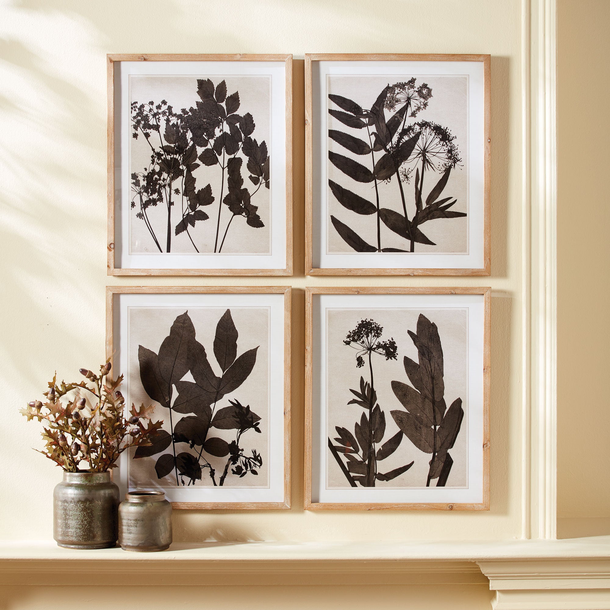 PRESSED FOLIAGE PRINTS, SET OF 4 - view 4