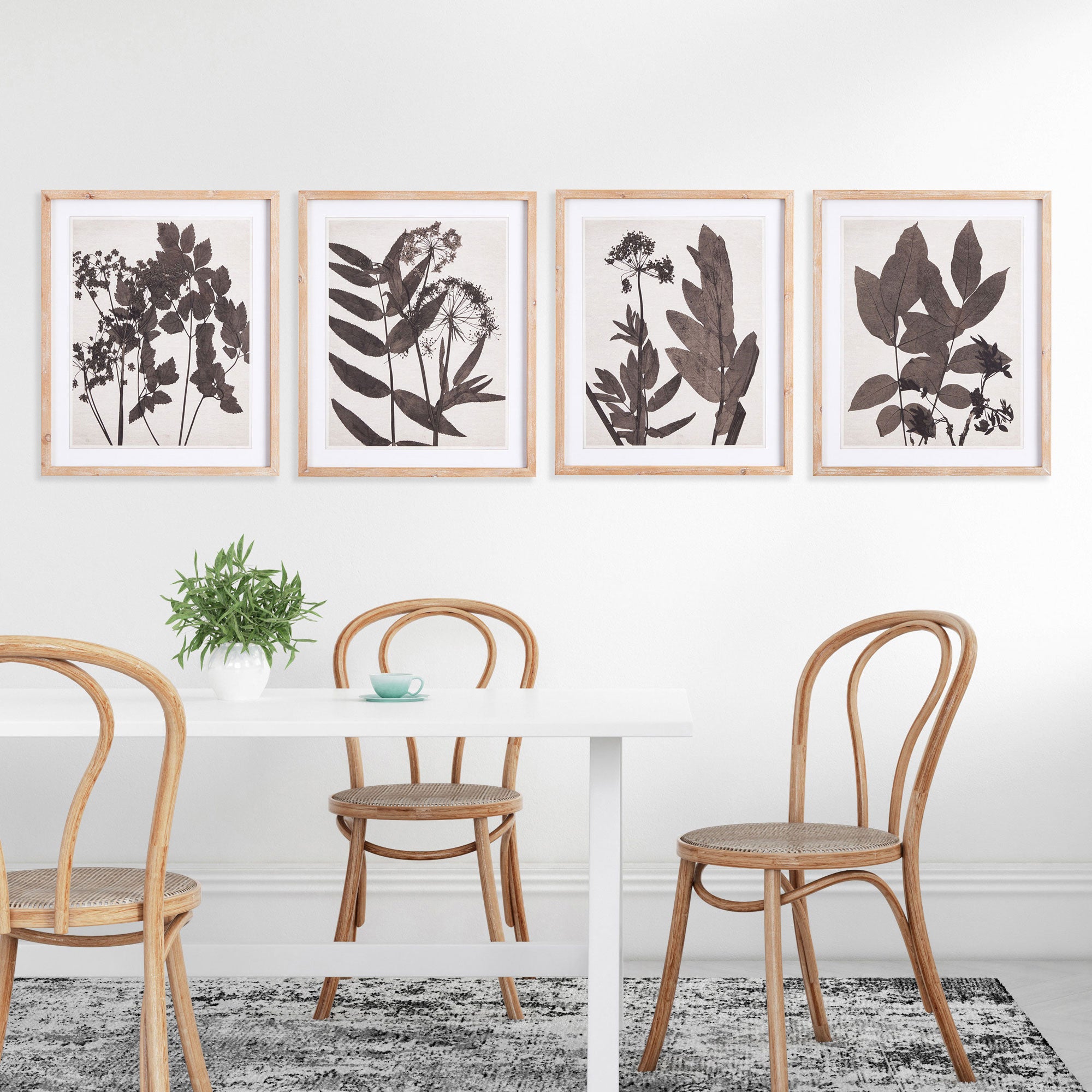 PRESSED FOLIAGE PRINTS, SET OF 4 - view 5