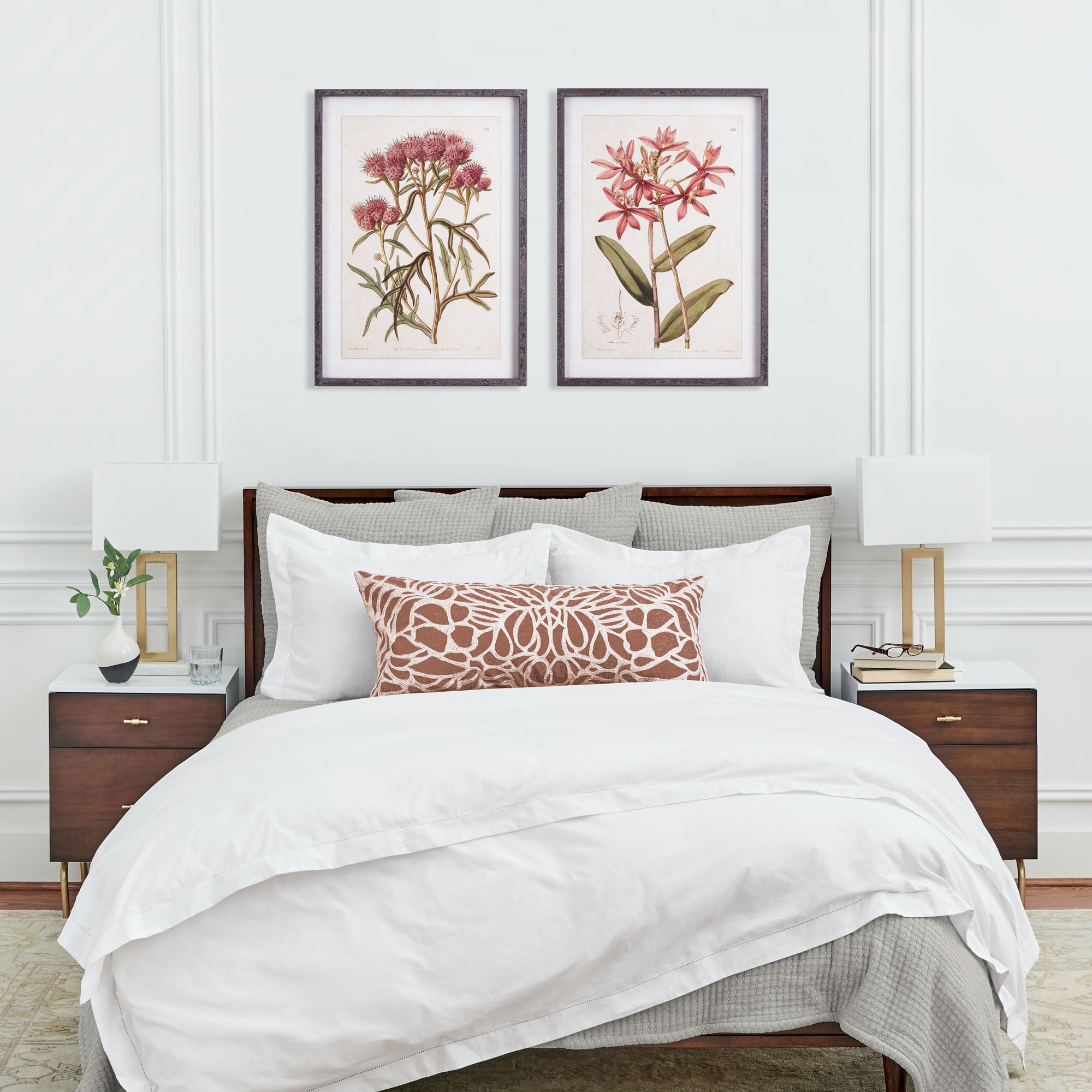 Pretty In Pink Vintage Prints, Set Of 2 - View 5